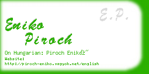 eniko piroch business card